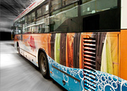 Reklama na autobusie - Pralnia EKO EXPRESS - Galeria Jastrzębie