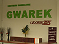 DH Gwarek - Jastrzbie, napis ze styroduru