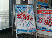 Kampania promocyjna "Wszystko 5,90", potykacz - Pralnia EkoExpress